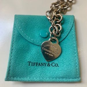 Tiffany & Co Heart Tag Charm Bracelet